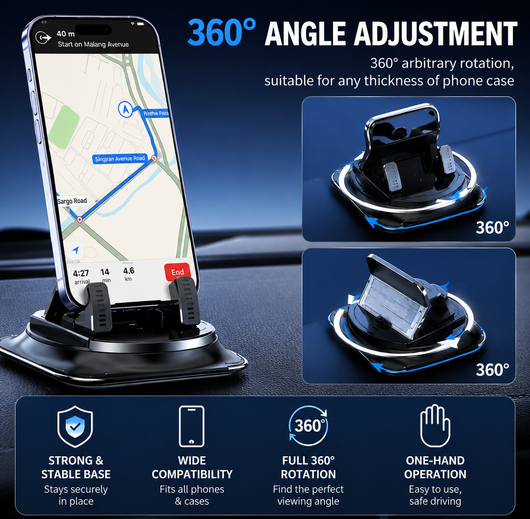 SIEGEN Car Phone Holder 360 Degree Rotation